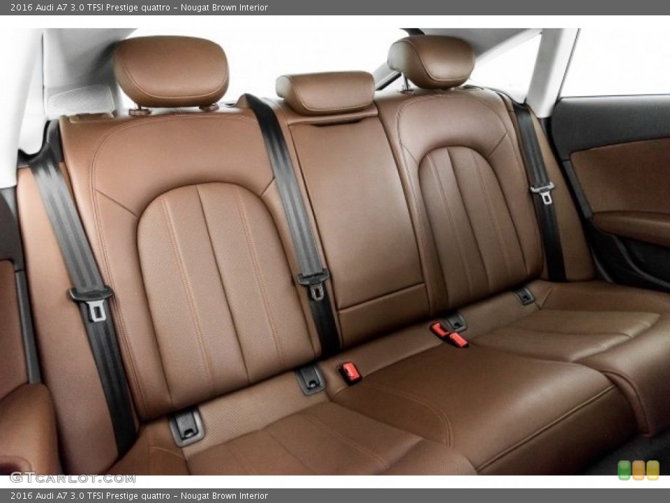 Nougat Brown Interior Rear Seat for the 2016 Audi A7 3.0 TFSI Prestige quattro #122169776