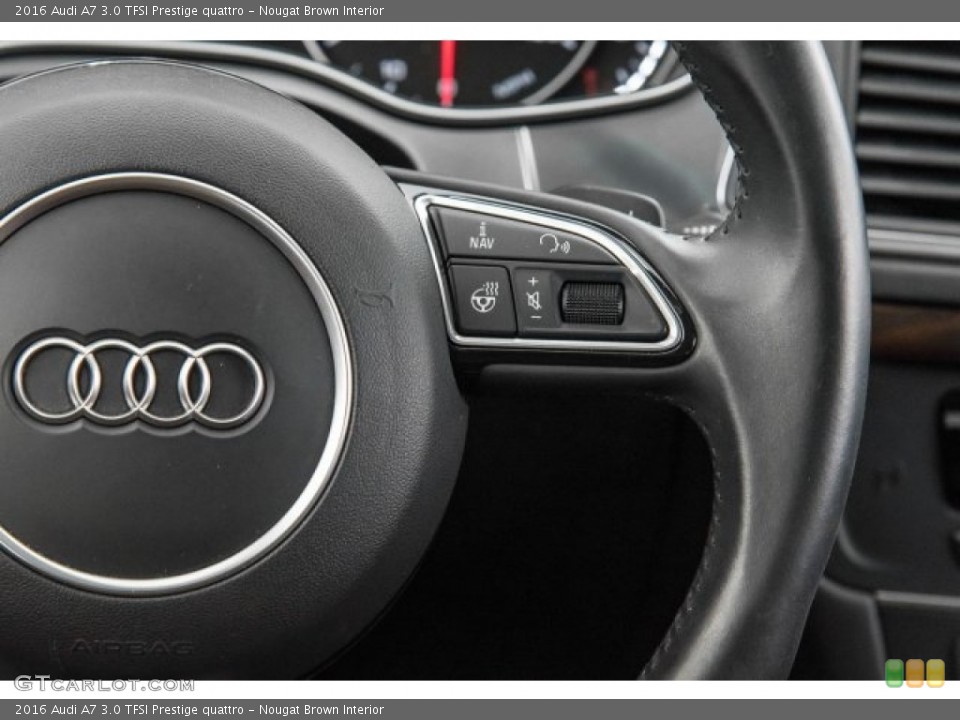 Nougat Brown Interior Steering Wheel for the 2016 Audi A7 3.0 TFSI Prestige quattro #122169860