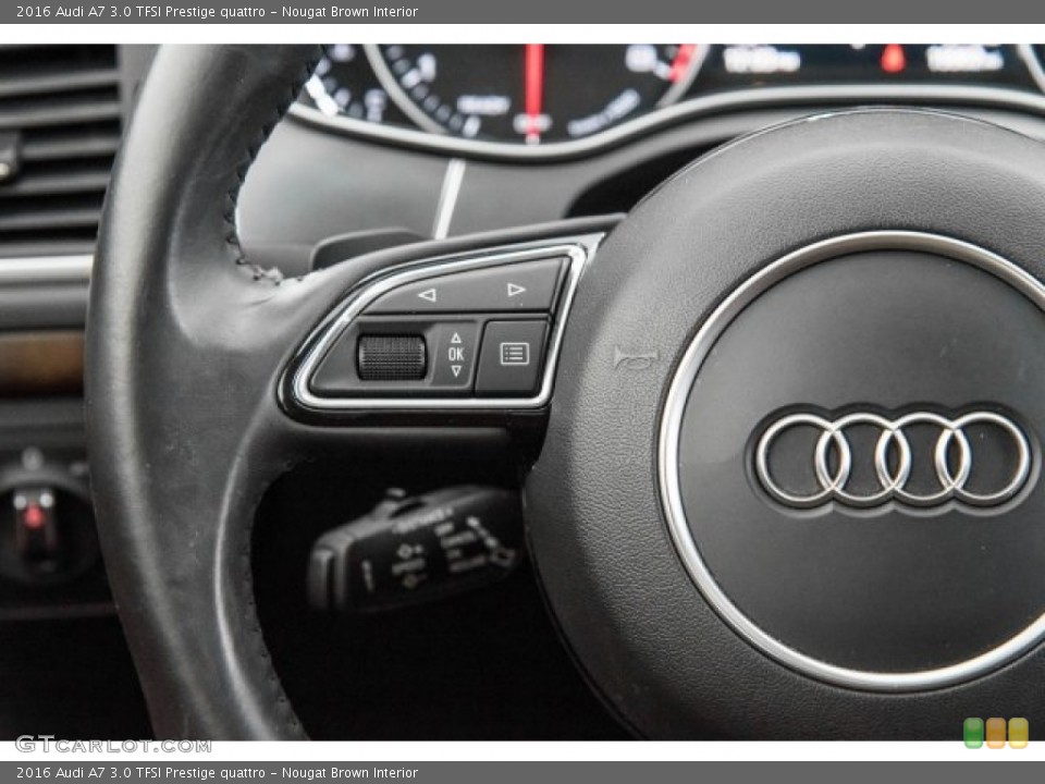 Nougat Brown Interior Steering Wheel for the 2016 Audi A7 3.0 TFSI Prestige quattro #122169875
