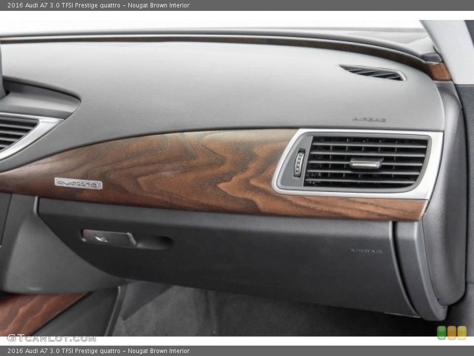 Nougat Brown Interior Dashboard for the 2016 Audi A7 3.0 TFSI Prestige quattro #122169981