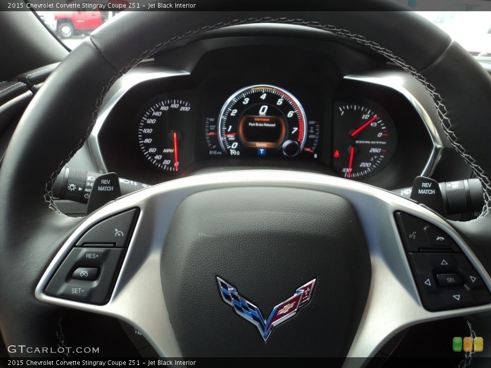Jet Black Interior Steering Wheel for the 2015 Chevrolet Corvette Stingray Coupe Z51 #122170949