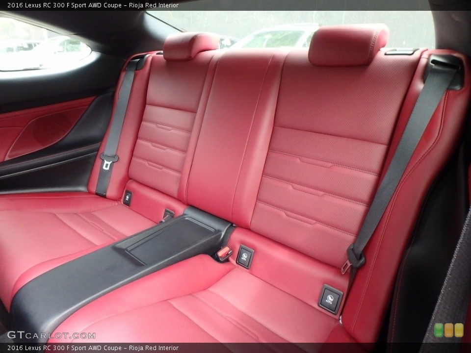 Rioja Red Interior Rear Seat for the 2016 Lexus RC 300 F Sport AWD Coupe #122176182