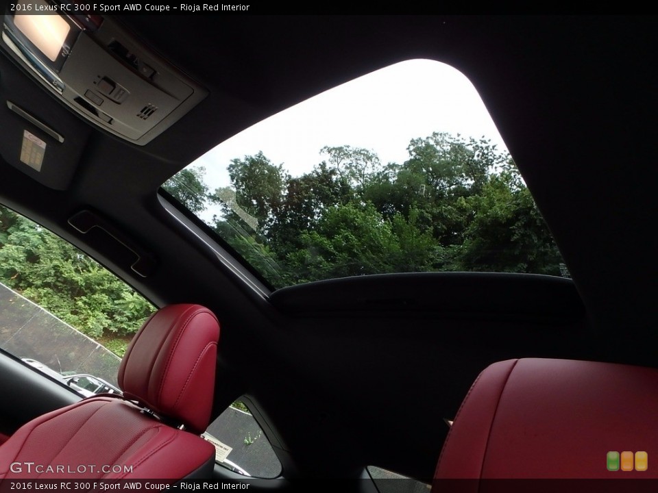 Rioja Red Interior Sunroof for the 2016 Lexus RC 300 F Sport AWD Coupe #122176340