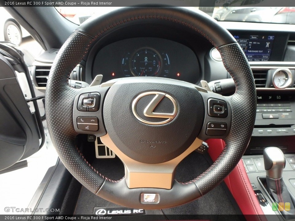 Rioja Red Interior Steering Wheel for the 2016 Lexus RC 300 F Sport AWD Coupe #122176475