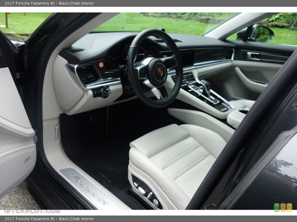 Black/Chalk Interior Front Seat for the 2017 Porsche Panamera 4S #122193432