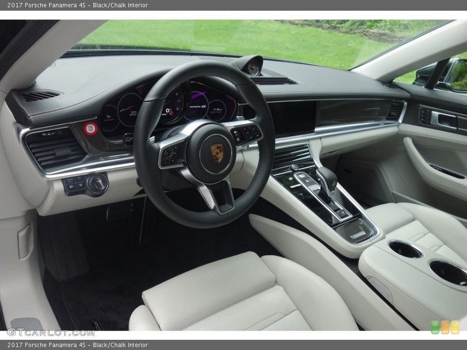Black/Chalk Interior Front Seat for the 2017 Porsche Panamera 4S #122193693