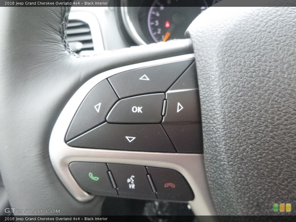 Black Interior Controls for the 2018 Jeep Grand Cherokee Overland 4x4 #122196228