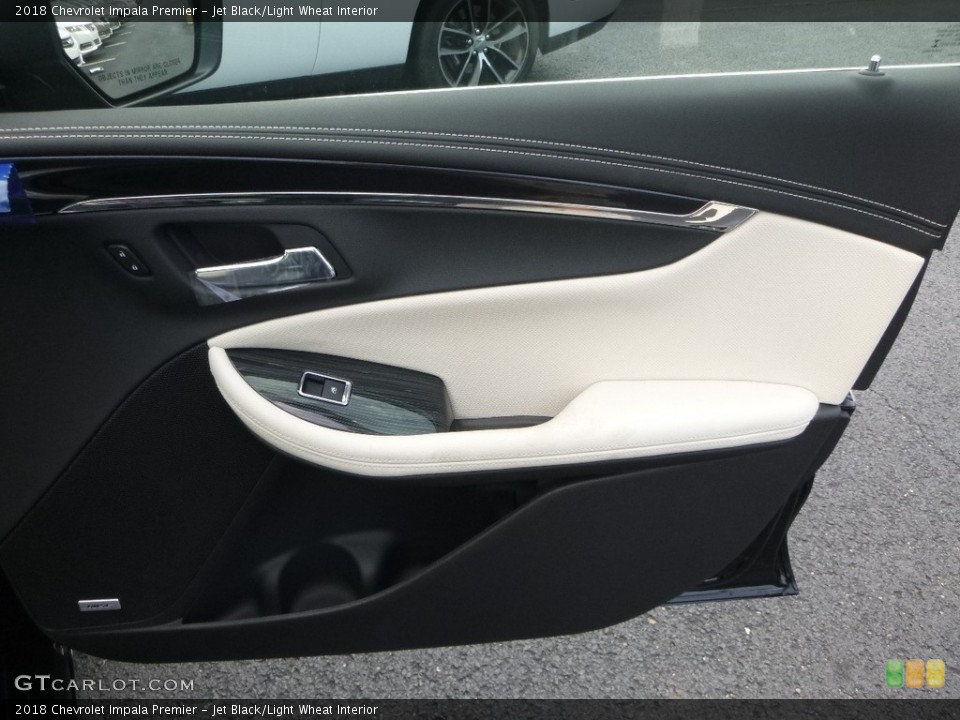 Jet Black/Light Wheat Interior Door Panel for the 2018 Chevrolet Impala Premier #122197713