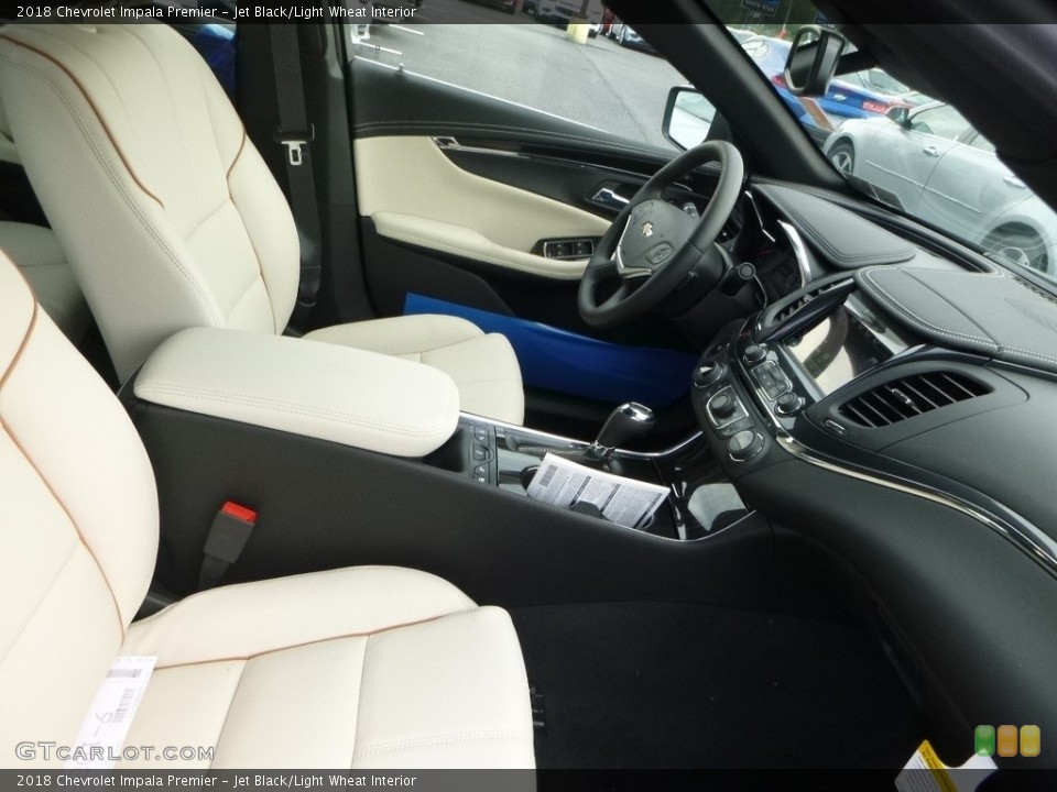 Jet Black/Light Wheat Interior Front Seat for the 2018 Chevrolet Impala Premier #122197740