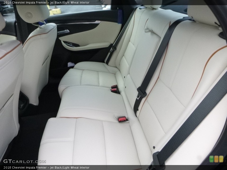 Jet Black/Light Wheat Interior Rear Seat for the 2018 Chevrolet Impala Premier #122197785