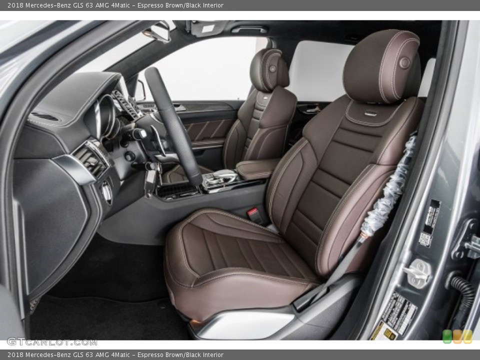 Espresso Brown/Black Interior Front Seat for the 2018 Mercedes-Benz GLS 63 AMG 4Matic #122198538