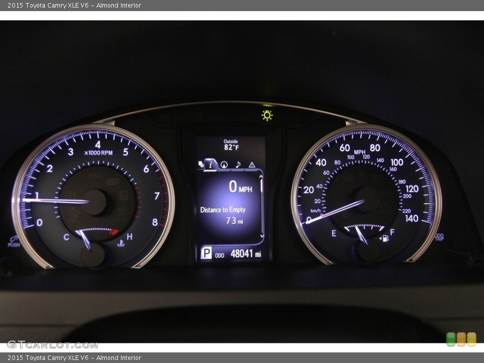 Almond Interior Gauges for the 2015 Toyota Camry XLE V6 #122199753