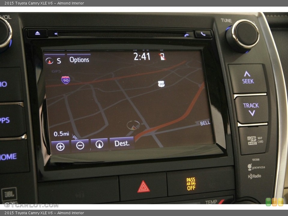 Almond Interior Navigation for the 2015 Toyota Camry XLE V6 #122199852