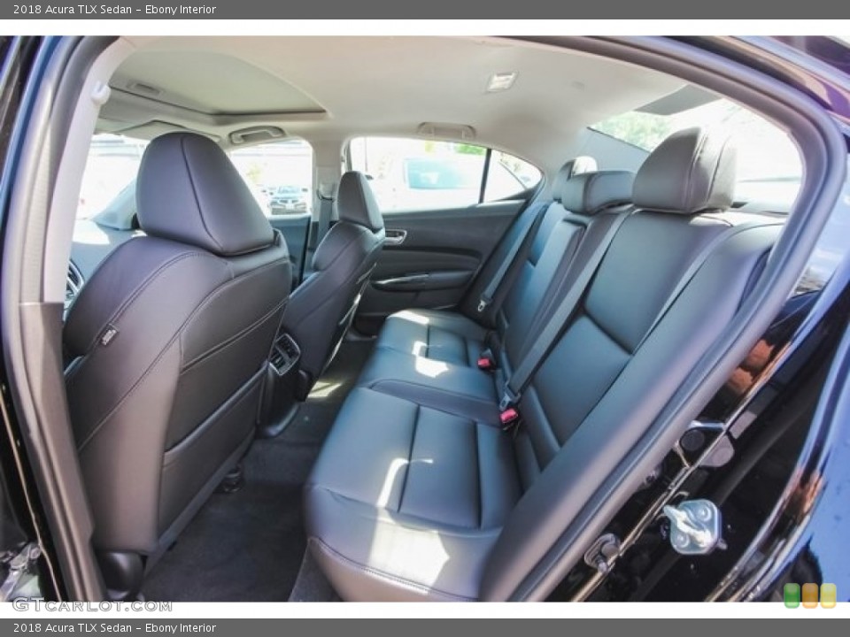 Ebony Interior Rear Seat for the 2018 Acura TLX Sedan #122200659
