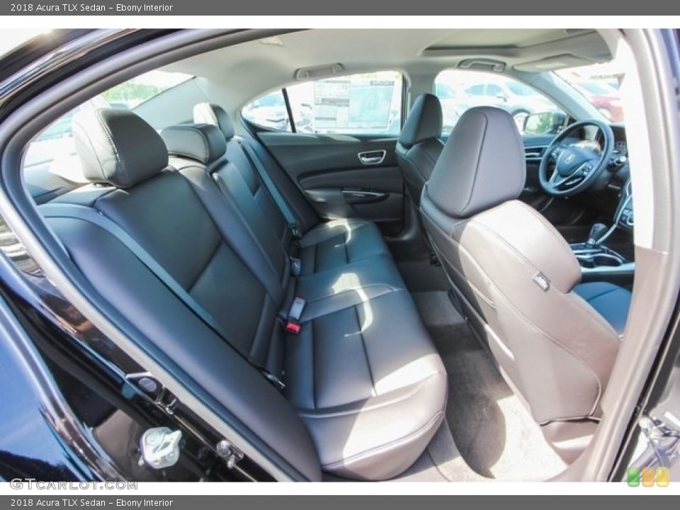 Ebony Interior Rear Seat for the 2018 Acura TLX Sedan #122200707