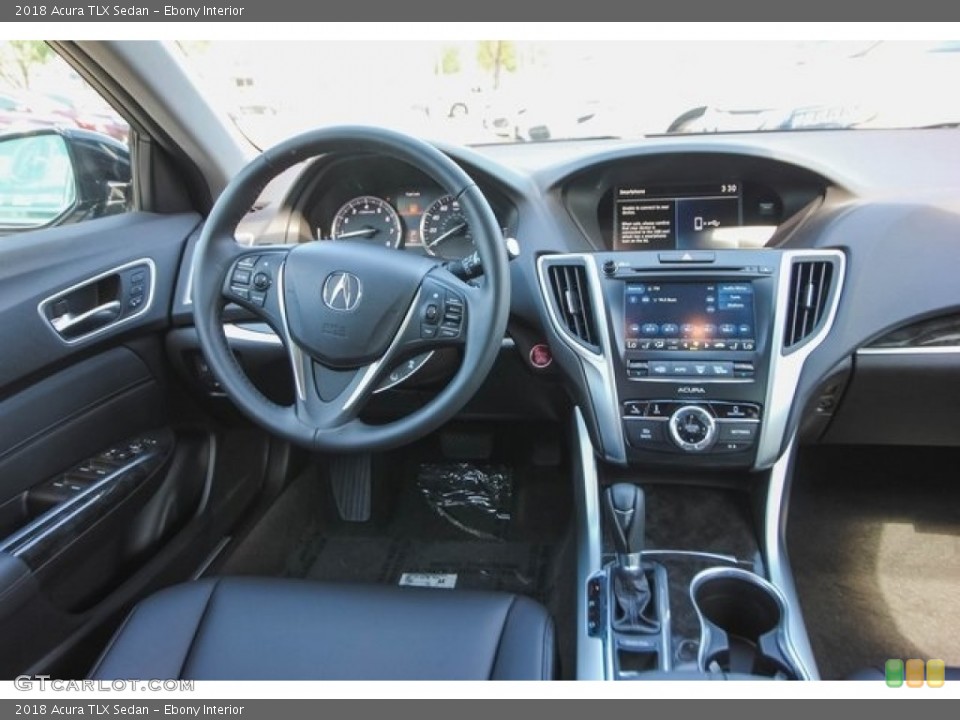 Ebony Interior Dashboard for the 2018 Acura TLX Sedan #122200779