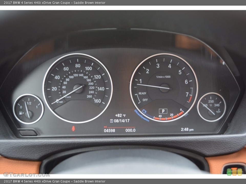 Saddle Brown Interior Gauges for the 2017 BMW 4 Series 440i xDrive Gran Coupe #122210865