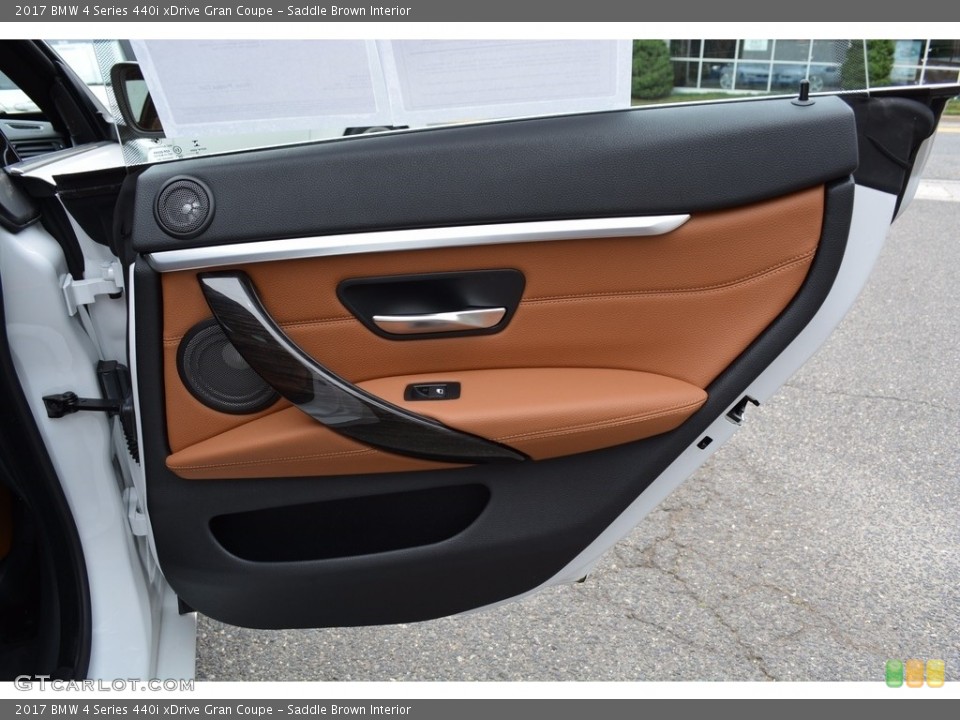 Saddle Brown Interior Door Panel for the 2017 BMW 4 Series 440i xDrive Gran Coupe #122210883
