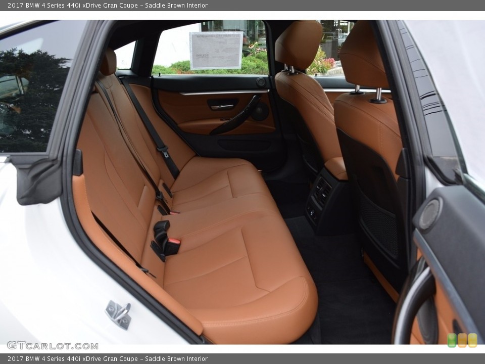 Saddle Brown Interior Rear Seat for the 2017 BMW 4 Series 440i xDrive Gran Coupe #122210889