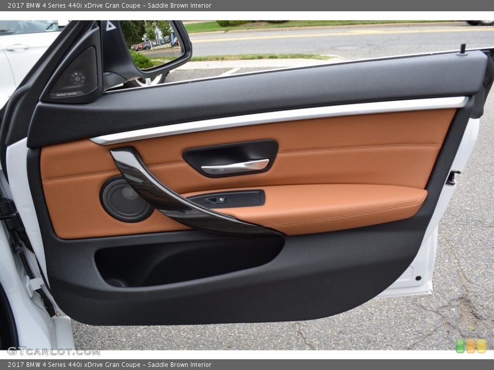 Saddle Brown Interior Door Panel for the 2017 BMW 4 Series 440i xDrive Gran Coupe #122210896