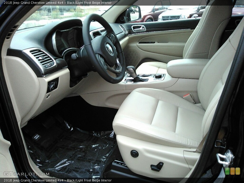 Black/Light Frost Beige Interior Photo for the 2018 Jeep Grand Cherokee Limited 4x4 #122223924