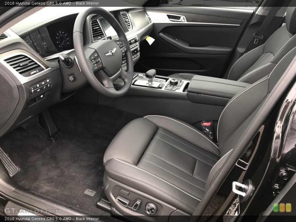 Black Interior Photo for the 2018 Hyundai Genesis G80 5.0 AWD #122224023
