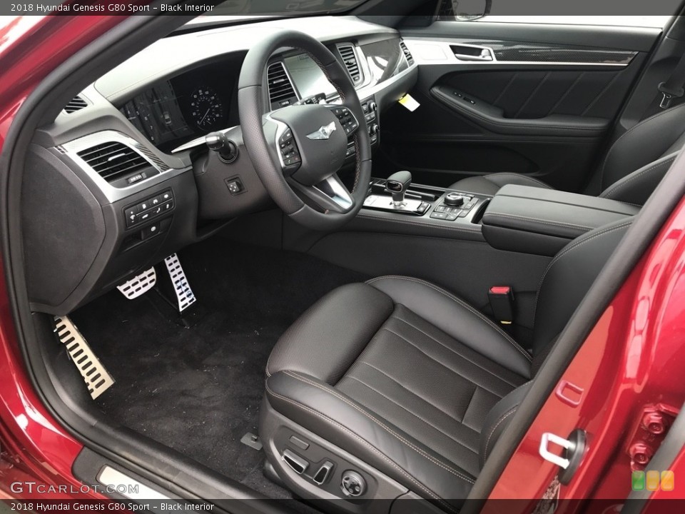 Black Interior Photo for the 2018 Hyundai Genesis G80 Sport #122224809