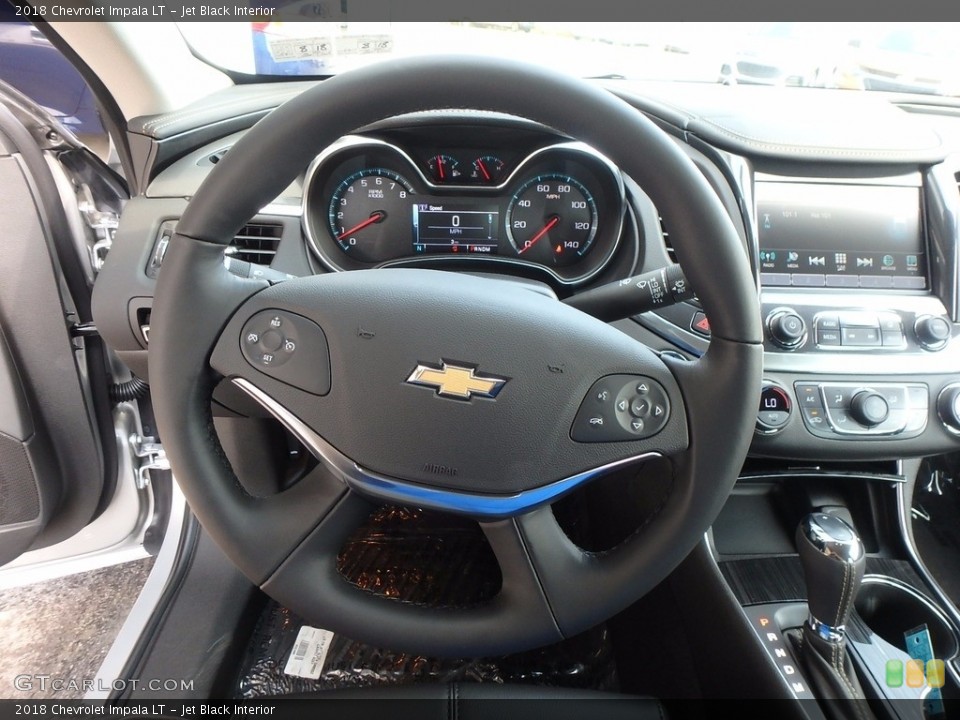 Jet Black Interior Steering Wheel for the 2018 Chevrolet Impala LT #122225013