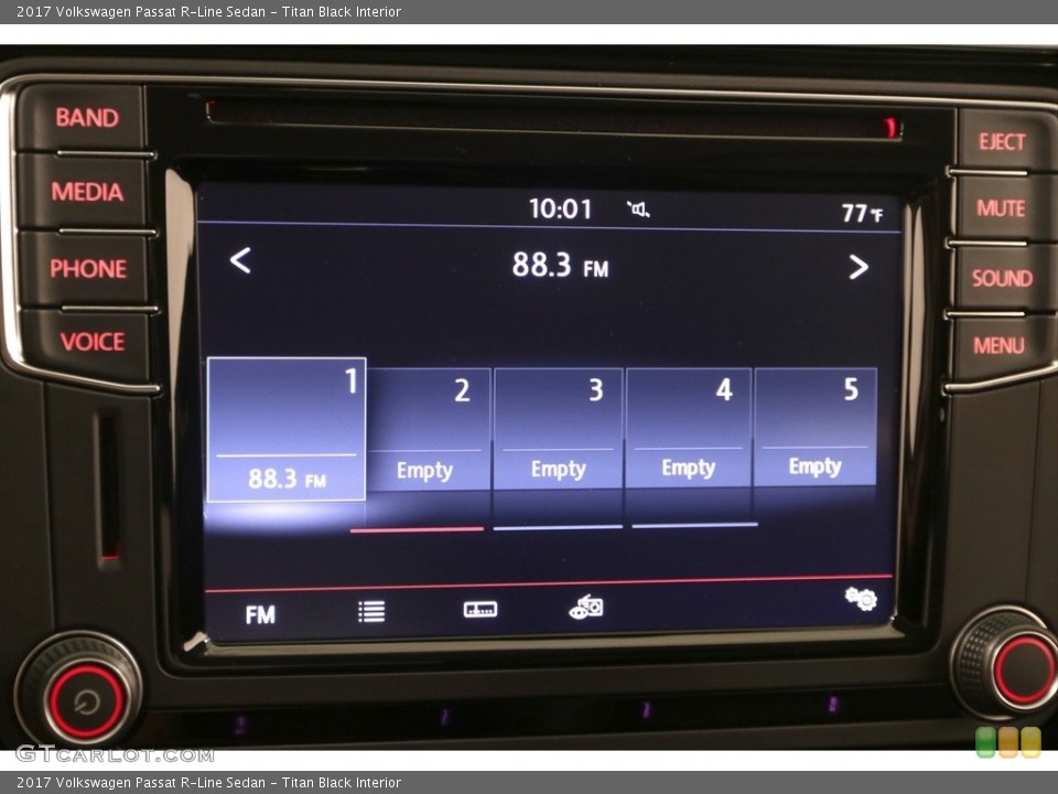Titan Black Interior Controls for the 2017 Volkswagen Passat R-Line Sedan #122226697