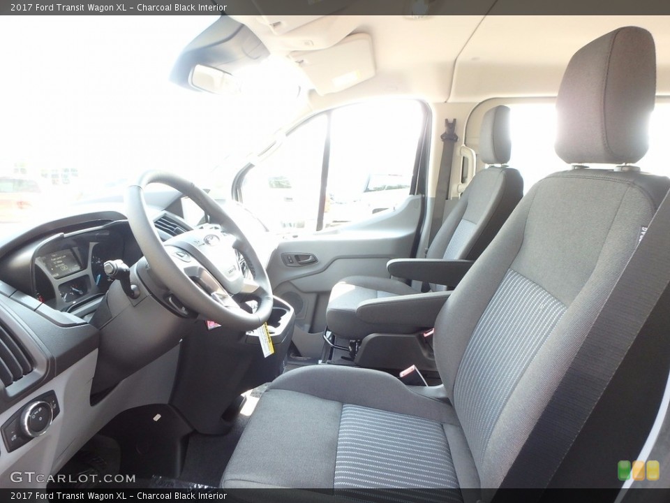 Charcoal Black Interior Front Seat for the 2017 Ford Transit Wagon XL #122234625