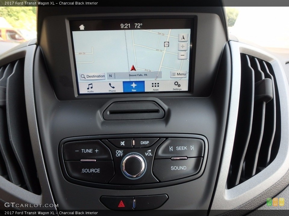 Charcoal Black Interior Navigation for the 2017 Ford Transit Wagon XL #122234751