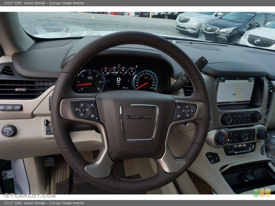 Cocoa/­Shale Interior Steering Wheel for the 2017 GMC Yukon Denali #122237466