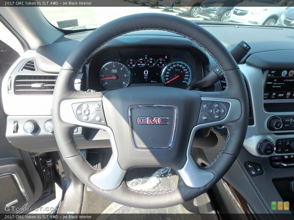 Jet Black Interior Steering Wheel for the 2017 GMC Yukon XL SLT 4WD #122238252