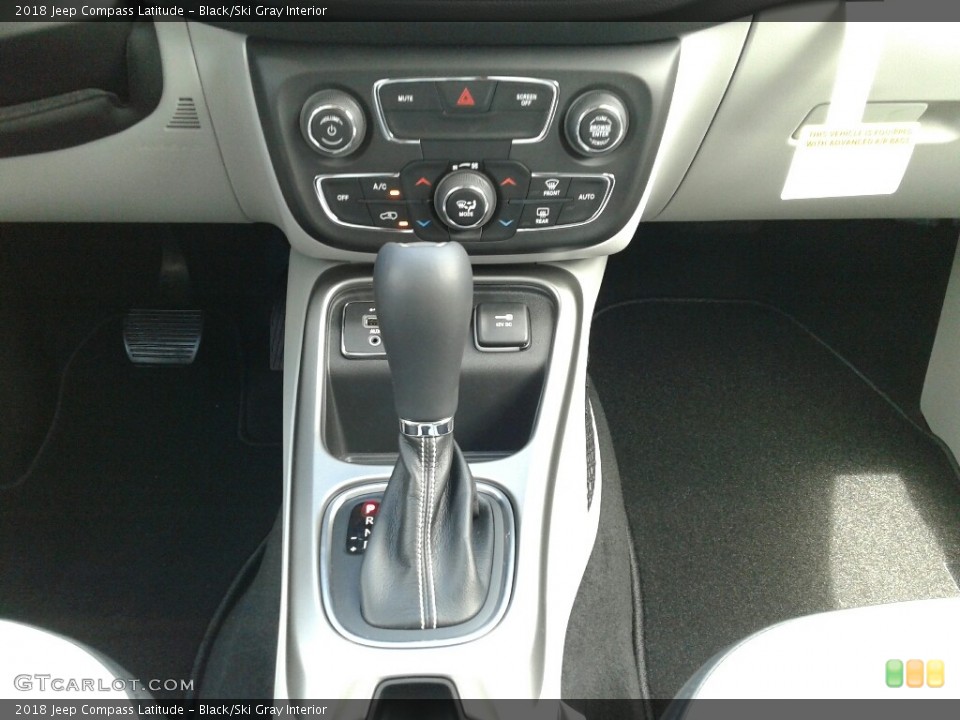 Black/Ski Gray Interior Transmission for the 2018 Jeep Compass Latitude #122258514