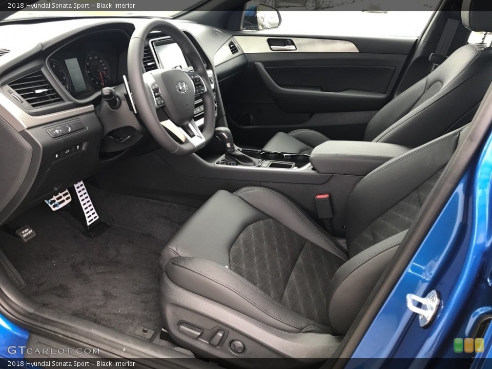 Black Interior Photo for the 2018 Hyundai Sonata Sport #122280566