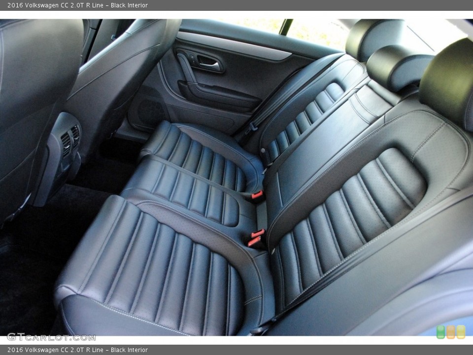 Black Interior Rear Seat for the 2016 Volkswagen CC 2.0T R Line #122299180