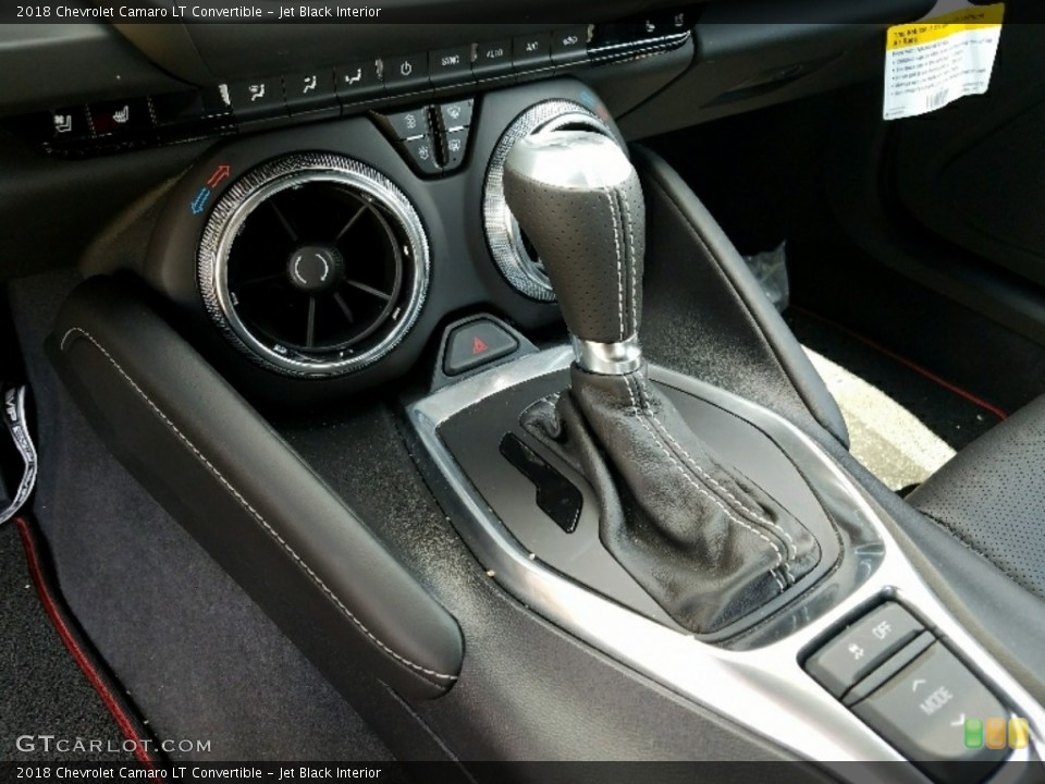 Jet Black Interior Transmission for the 2018 Chevrolet Camaro LT Convertible #122321433