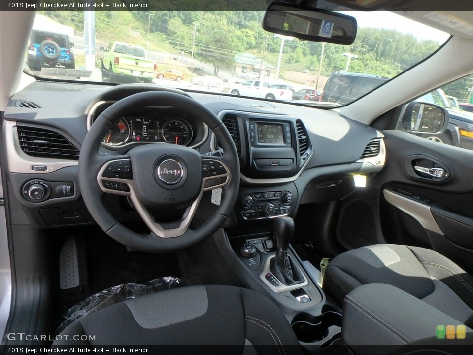 Black Interior Photo for the 2018 Jeep Cherokee Altitude 4x4 #122334713