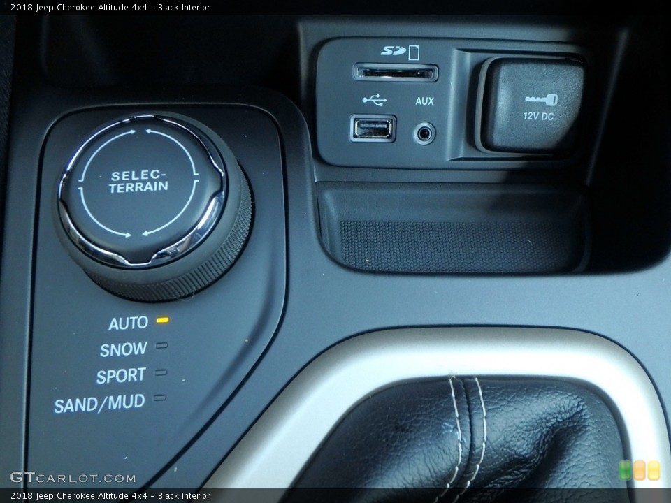 Black Interior Controls for the 2018 Jeep Cherokee Altitude 4x4 #122335313