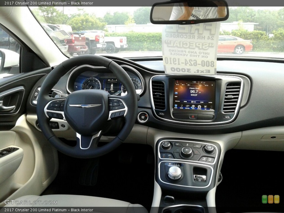 Black Interior Dashboard for the 2017 Chrysler 200 Limited Platinum #122345693