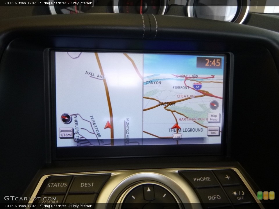 Gray Interior Navigation for the 2016 Nissan 370Z Touring Roadster #122349304