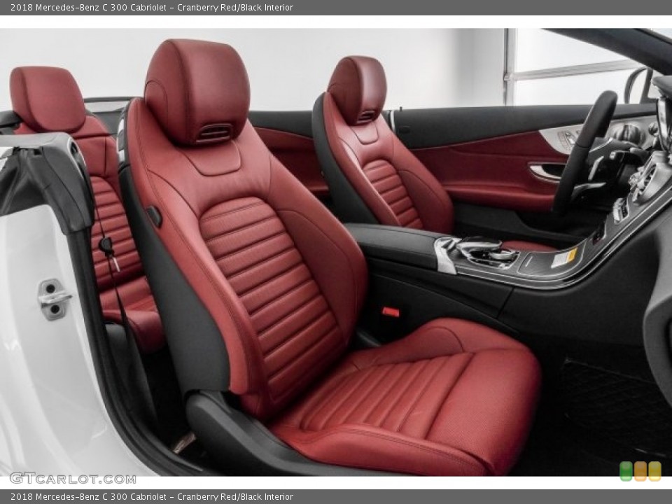 Cranberry Red/Black Interior Photo for the 2018 Mercedes-Benz C 300 Cabriolet #122349670