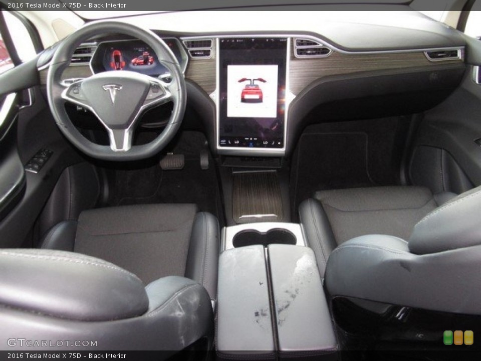 Black Interior Dashboard for the 2016 Tesla Model X 75D #122364280