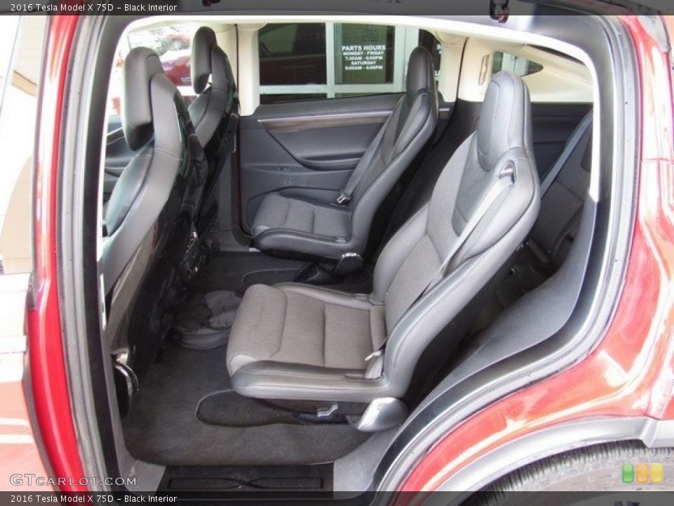Black Interior Rear Seat for the 2016 Tesla Model X 75D #122364445