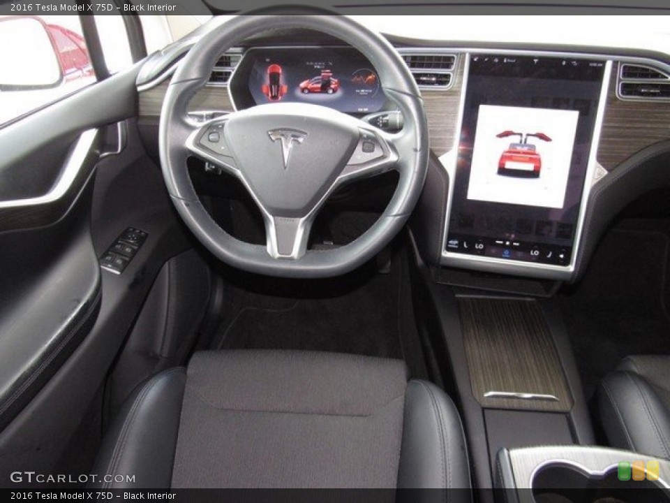 Black Interior Dashboard for the 2016 Tesla Model X 75D #122364481