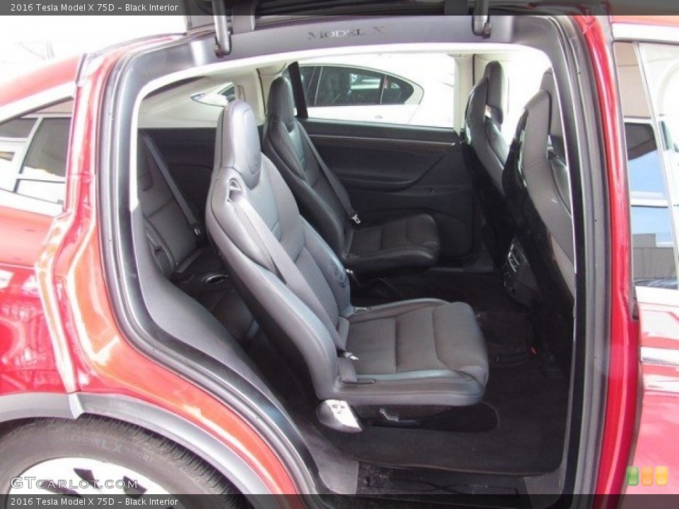 Black Interior Rear Seat for the 2016 Tesla Model X 75D #122364535
