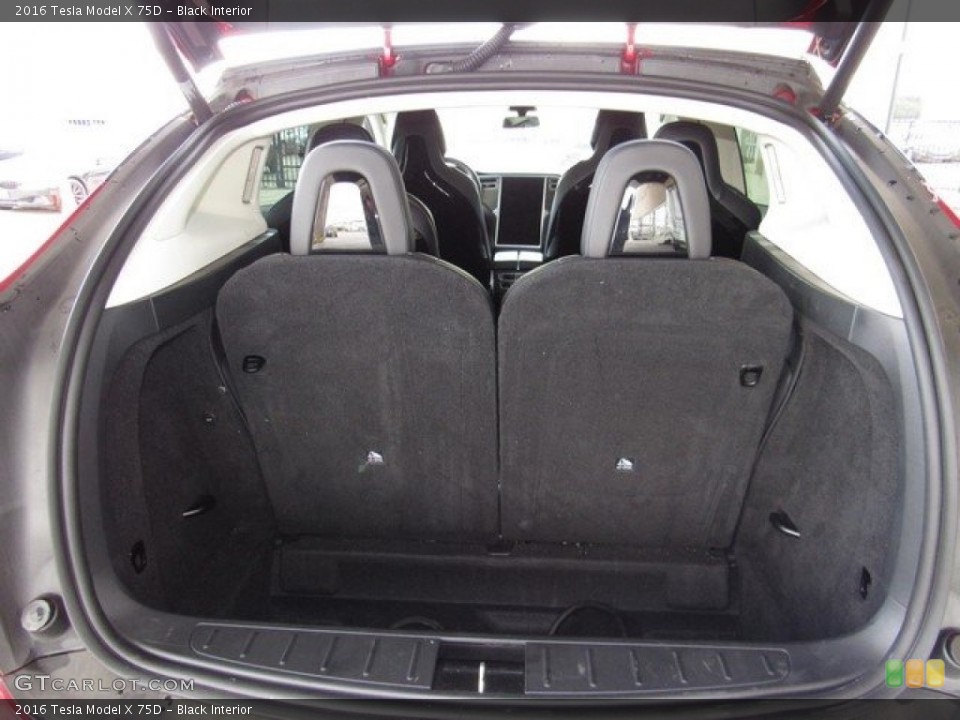 Black Interior Trunk for the 2016 Tesla Model X 75D #122364577