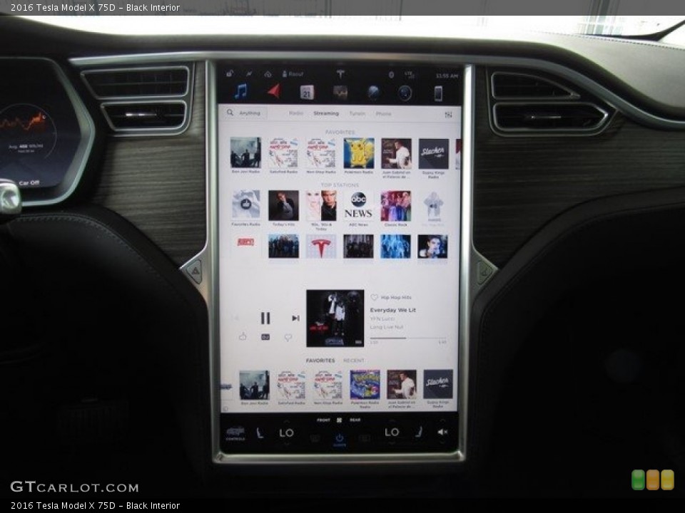 Black Interior Controls for the 2016 Tesla Model X 75D #122364694