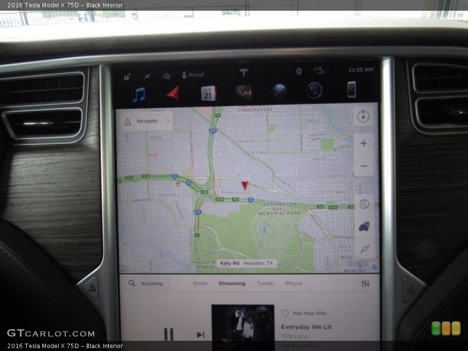 Black Interior Navigation for the 2016 Tesla Model X 75D #122364706