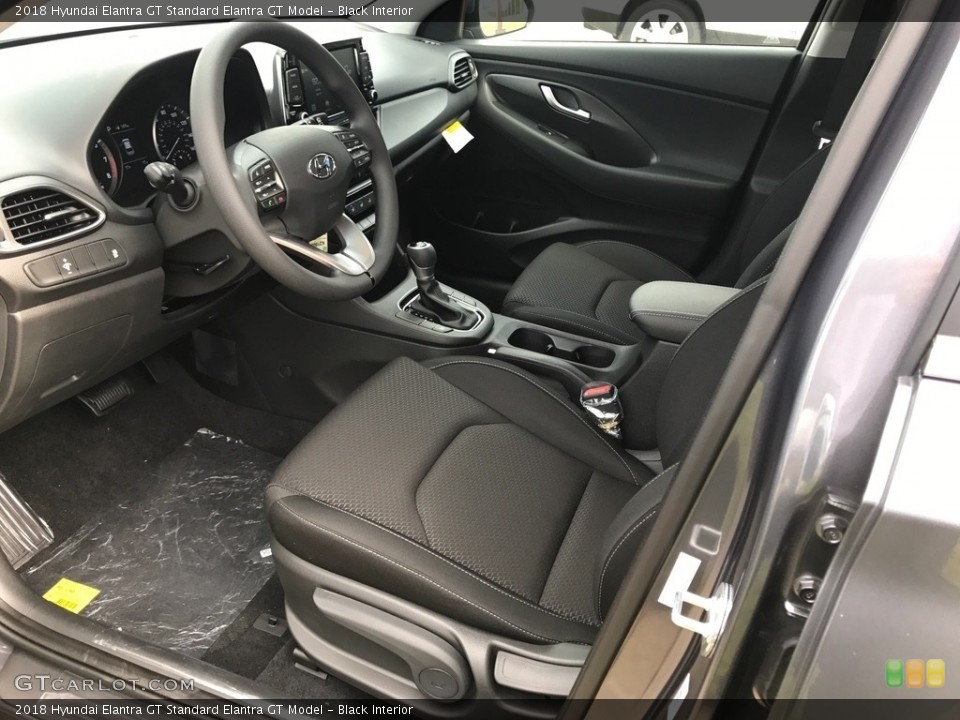 Black Interior Photo for the 2018 Hyundai Elantra GT  #122371006